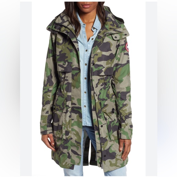 NWT CANADA GOOSE CAMOUFLAGE CAVALRY WATER REPELLENT JACKET MEN'S MEDIUM - Picture 1 of 15